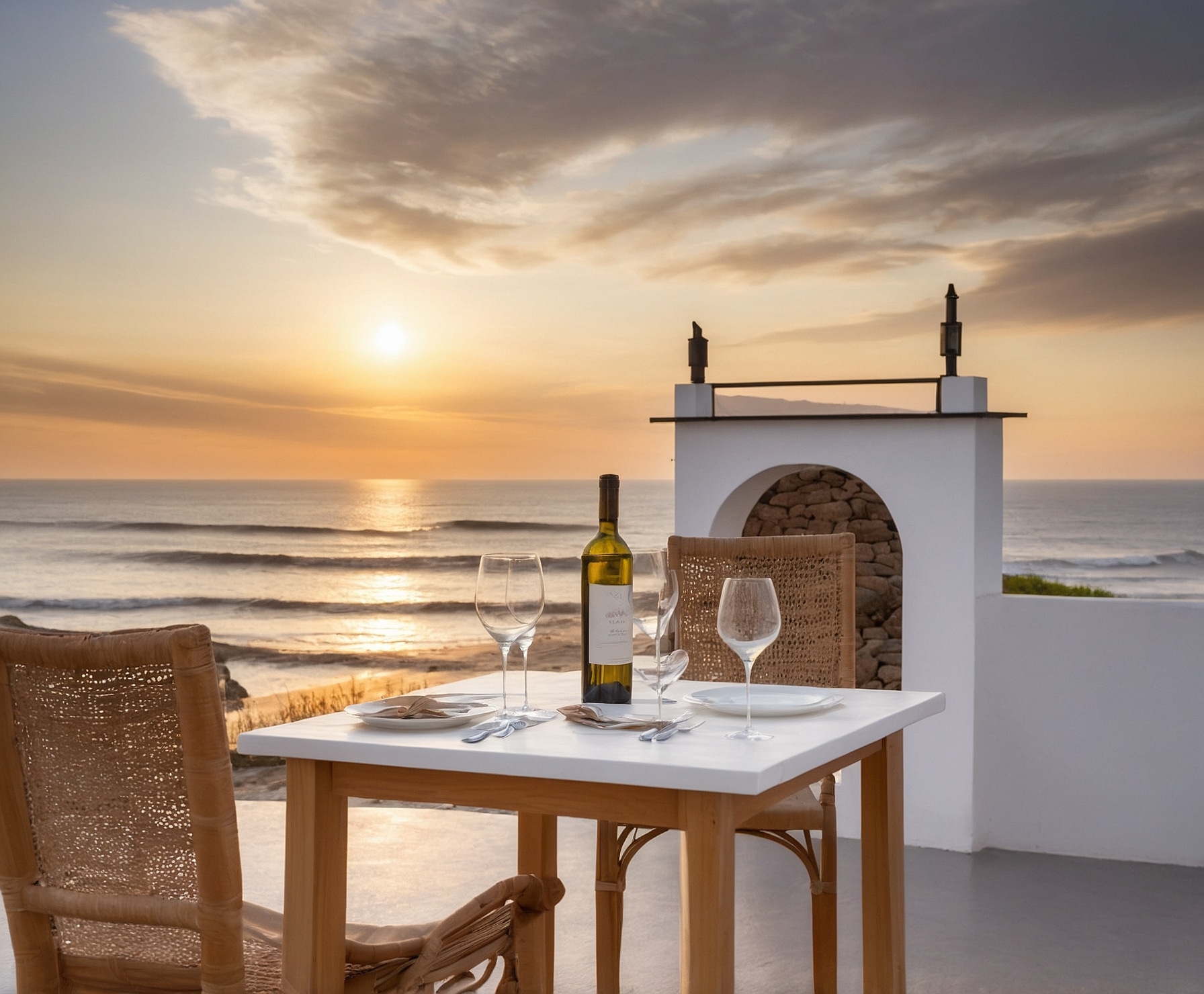 Oasis gourmet junto al Faro de Higuer con vistas al Cantábrico